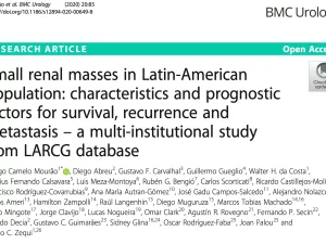 Dr Thiago Mourão publica estudo internacional sobre tumores renais menores do que 4 cm