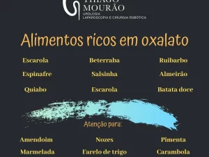 Quais alimentos são ricos em oxalato?