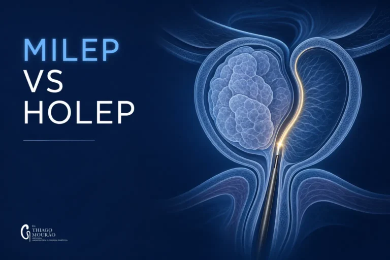 MiLEP enucleação próstata — MiLEP vs HoLEP: Enucleação a Laser | Dr. Thiago Mourão